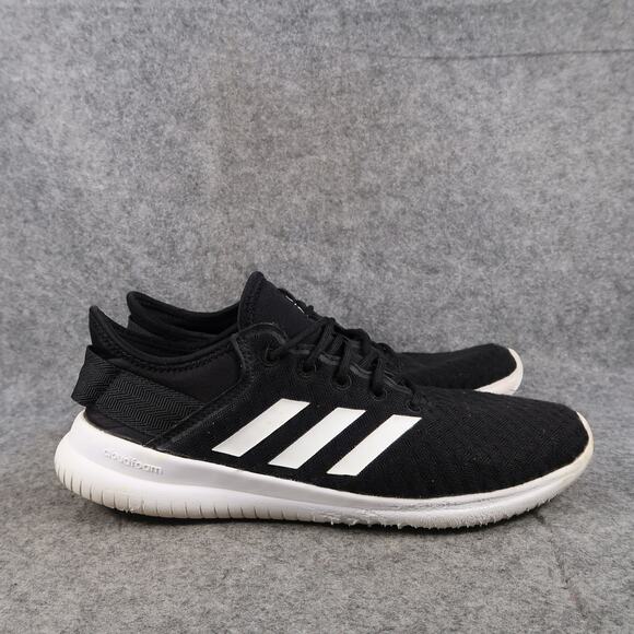 Adidas Shoes Womens 8.5 Cloudfoam Sneakers Athletic Trainer Casual Running Black - Picture 1 of 14